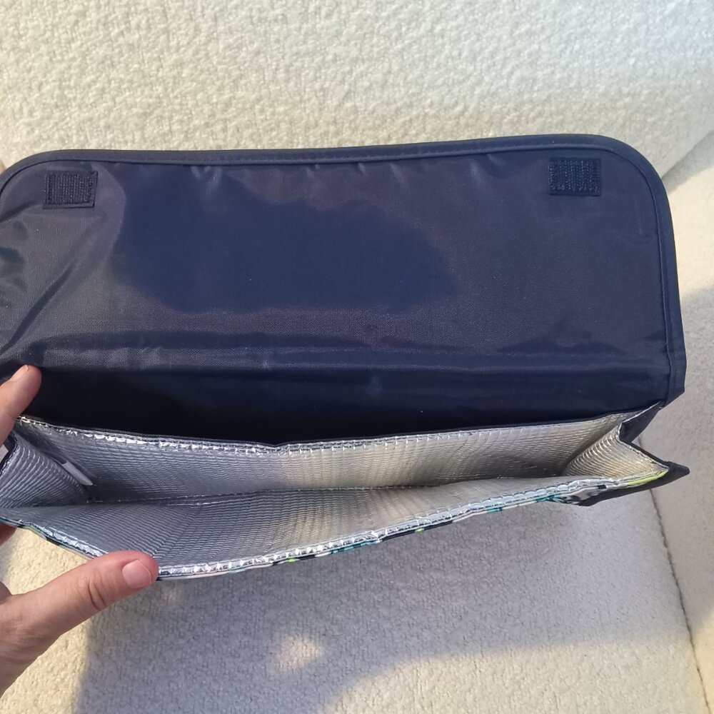 Retired Thirty-One Curling Flat Iron Case Teal Paisley Pattern - Picture 2 of 6